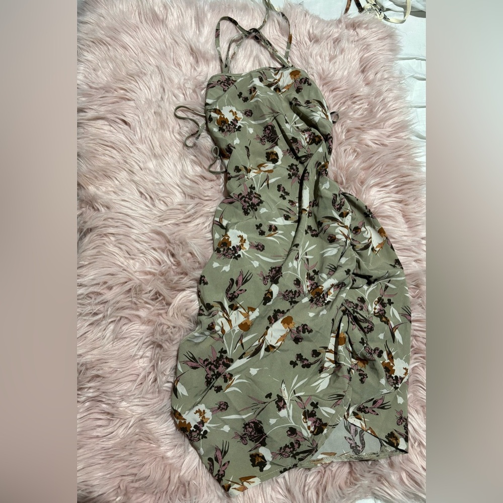 Floral halter dress